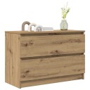  TV benk artisan eik 80x35x54 cm konstruert tre