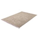 Ryetepper   Lindley Natural Cotton Shaggy beige/rosa Størrelse: 240 x 340 cm