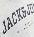 Jack & Jones Junior White Melange Caleb Varsity Sweat Hoodie Noos 128
