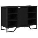 Baderomsskap for vask – Svart eik 91x35x60 cm – Konstruert tre