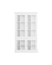 Seethrough vitrineskap classic white
