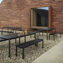 Muuto Linear Benk Stål 110 cm Antrasitt