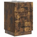  Nattbordskap Røkt Eik 43 x 41 x 63,5 cm Konstruert tre