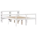  Seniorseng med hodegavl hvit 150x200 cm heltre furu 3305868