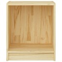 vidaXL Nattbord 35,5x33,5x41,5 cm heltre furu