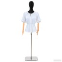 vidaXL Justerbar mannequin 165-213 cm med base Hunn PP Svart