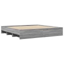 Sengeramme grå sonoma 200x200 cm konstruert tre 8721102856341