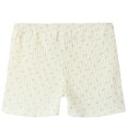 Lil" Atelier Shorts   Rib   NmfHulla   Coconut Melk   Lil Atelier   2 år 92   Shorts   Hvit
