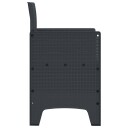  Hage Stoler 4 stk Antrasitt Poly Rattan