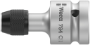 Wera 784 C/1 Bitsskrutrekkeradapter 1/4" til 1/2" 50 mm med Hurtigchuck