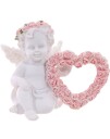 1stk Assortere Engel Med Hjerte I Hånden Figur 7,5 cm