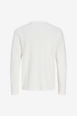 Jack & Jones   T skjorte Jprbluaaron LS Henley Tee   Hvit
