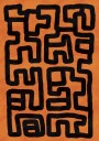 Abstract Tribal Maze Plakat / 30x40
