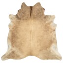 Teppe ekte kuskinn beige 180x220 cm