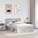  Sengestamme med hodegjerde Betong 160 x 200 cm Konstruert tre