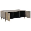 vidaXL Kaffebord Grå 100 x 54 x 40 cm heltre mango