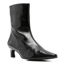 ALOHAS Ambar Rift Black Leather Ankle Boots Black 36