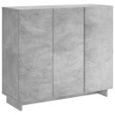 vidaXL Skjenk Betonggrå 85,5 x 31 x 75 cm Konstruert tre