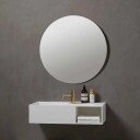 Loevschall Herning speil, LED, Ø90 cm