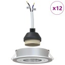  Spotlights Med Søkelys Sølv 9 Xcm Aluminium