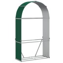 Vedholder grønn 120x45x210 cm galvanisert stål