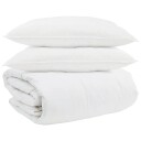 Vidaxl Dyne Other med pute 3 pcs Hvit 260 x 220 cm Dun