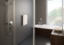 Hansgrohe FixFit Slangeuttak E U/tilbakeslagsventil, Børstet Sort Krom