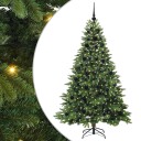  Kunstig juletre med 300 LED med stativ grønn 180 cm PE og PVC