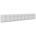 vidaXL Gabion med 3,5 mm wire og 5x2,5 cm nett 950x50x150 cm