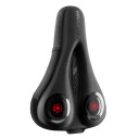 Rockbros LF044R Sykkelsetetrekk i gel-skum med regntrekk - Svart/R??d
