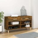 vidaXL Skoskap r?kt eik 102x35x55 cm konstruert tre