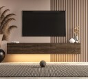 TV benk Hanah Home Ada 180 x 28,6 x 31,4 cm Valnøtt   Valnøtt