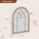 Veggspeil med buet metallramme – landlig stil 69 x 88,5 cm