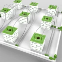 9 Planter Micro Drip Vanningssett for 15 cm Rockwool - Uten Substrat