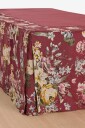 Ellos Home   Sengekappe Candice Rose i vasket lin 52 cm   Rød