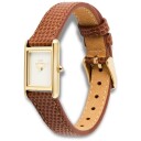 Daniel Wellington DW Watch Bound Mini Light Brown Lizard Gold 17x259mm