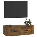 vidaXL Hengende TV benk røkt eik 80x36x25 cm konstruert tre
