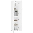 vidaXL Highboard hvit 34,5x34x180 cm konstruert tre 8720845481834