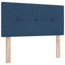  Sengegavl med knapper Blå 100 cm Stoff