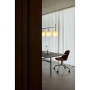 Audo TR Taklampe Rail Sort Matt Opal Glass