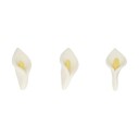 Spiselig Kakepynt Hvite Calla Liljer Blomster Pk/24 