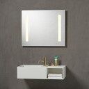 Loevschall Godhavn speil med LED lys & stikkontakt, 80x65 cm
