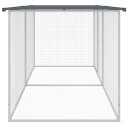 Vidaxl Kyllingbur Med Tak Antrasitt 203X98X90 cm Galvanisert Stål