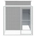 Vidaxl Hønsebur Med Gård Antrasitt 165X251X181 cm Galvanisert Stål
