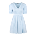 Corina Dress Light Blue XL Short pintuck dress