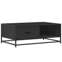  Salongbord svart 90x57x35 cm konstruert tre og metall 8721102838132