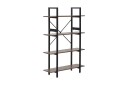 Hylle Quardon 90x30 cMørkt Tre/Svart