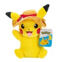 Pokémon Plysjbamse Pikachu m/ sommerhatt