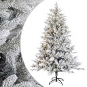 vidaXL Kunstig sammensatt juletre 150 cm 150 LED-lys Varmhvit
