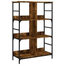  Bokhylle røkt eik 78,5x33x117,5 cm konstruert tre 8721012124127